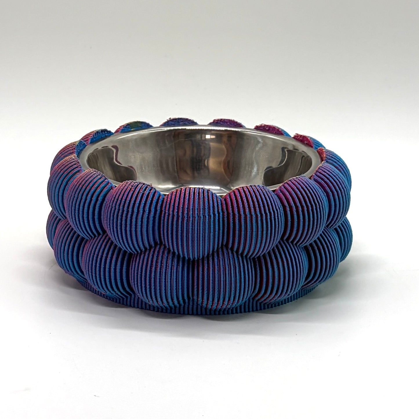 Pexeke Pet Bowl Vase Sparkly Blue, pink & yellow