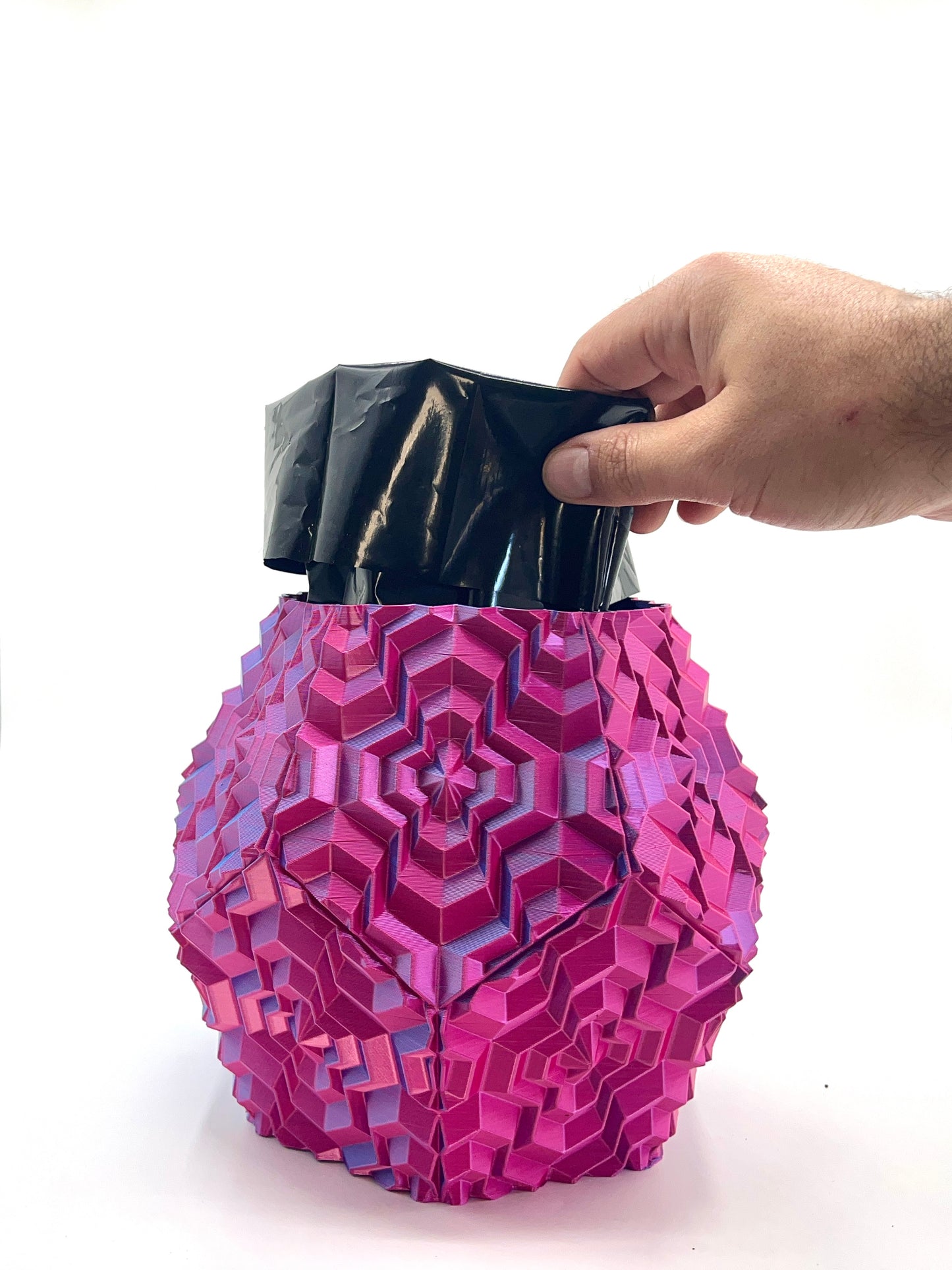 Noa Self-Watering Vase Blue & Pink