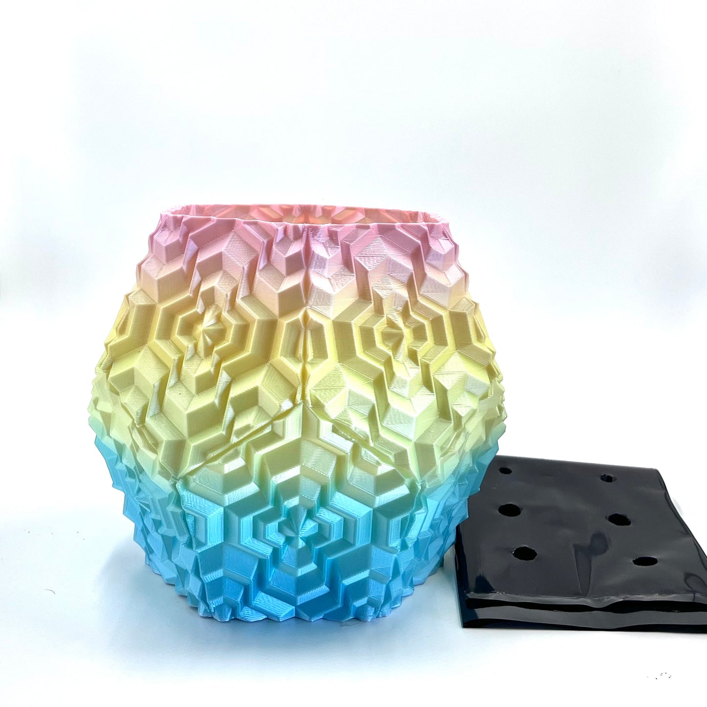Noa Vase Rainbow (Blue, Yellow & Pink)