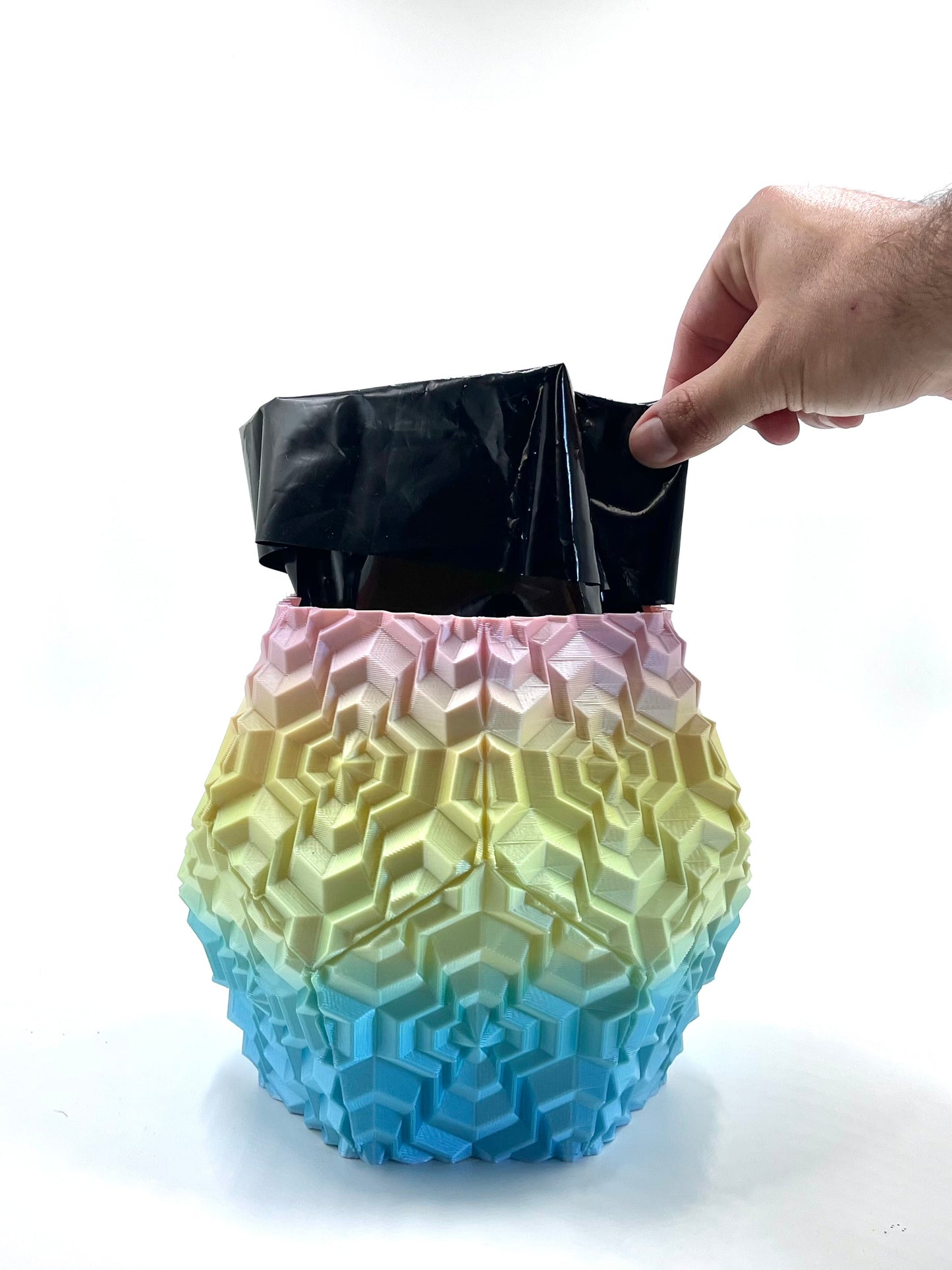 Noa Vase Rainbow (Blue, Yellow & Pink)