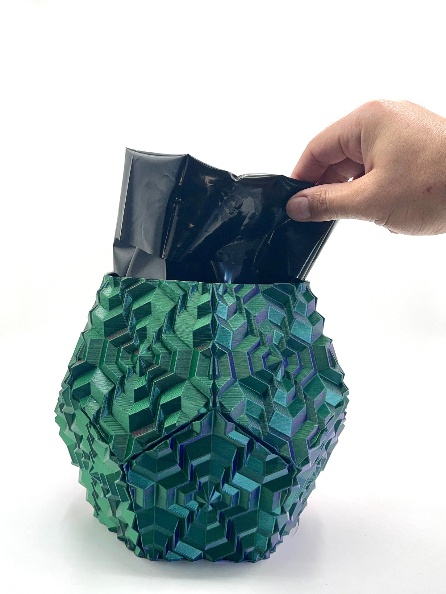 Noa Vase Bicolor - Blue, Green & Pink