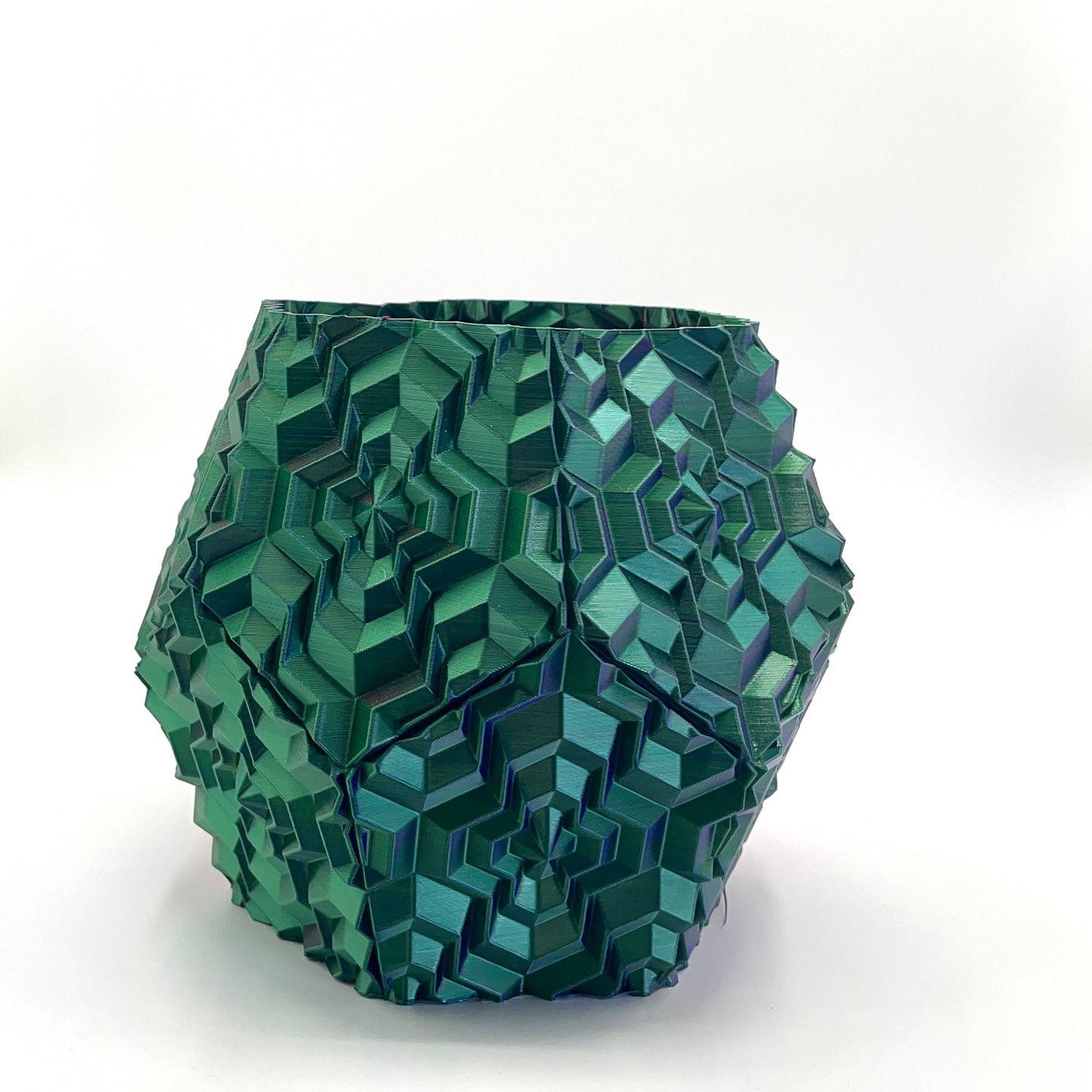 Noa Vase Bicolor - Blue, Green & Pink