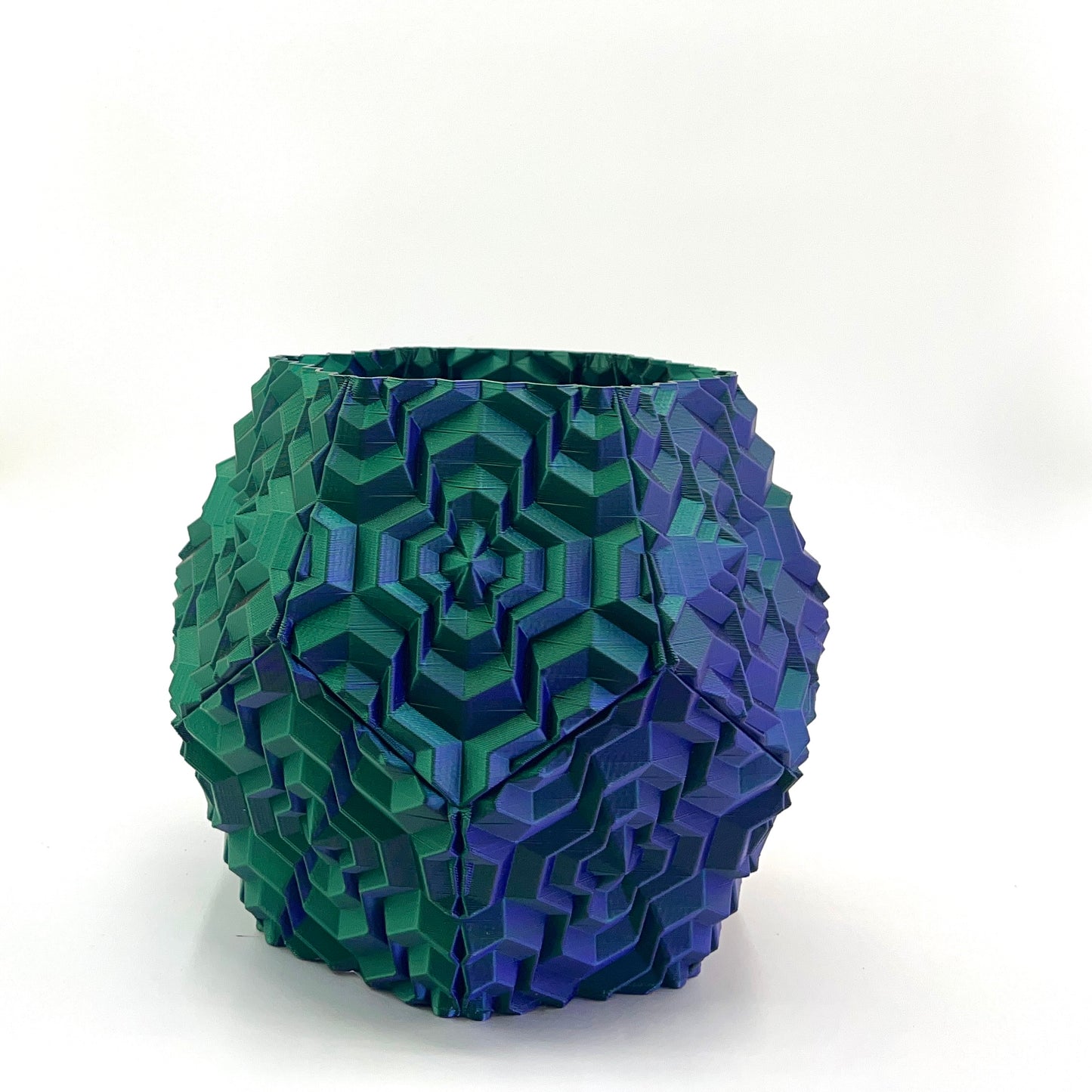 Noa Vase Bicolor - Blue, Green & Pink