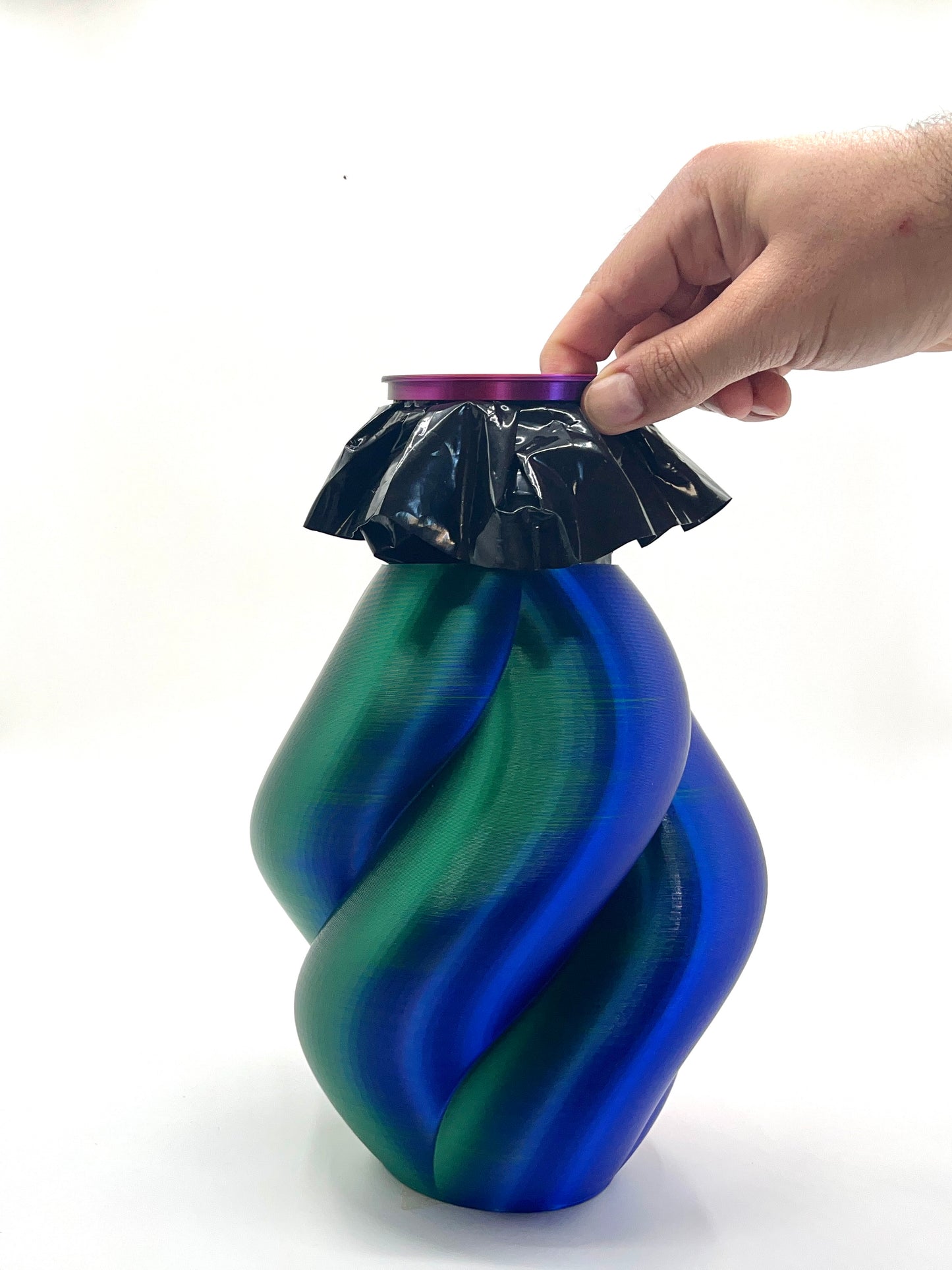 Wahari Vase Tricolor - Blue, Green & Pink