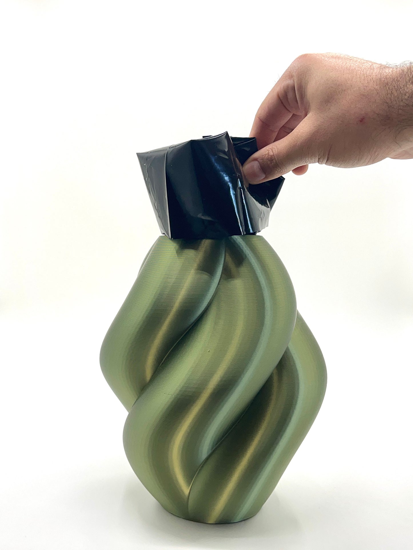 Wahari Vase Metallic Green