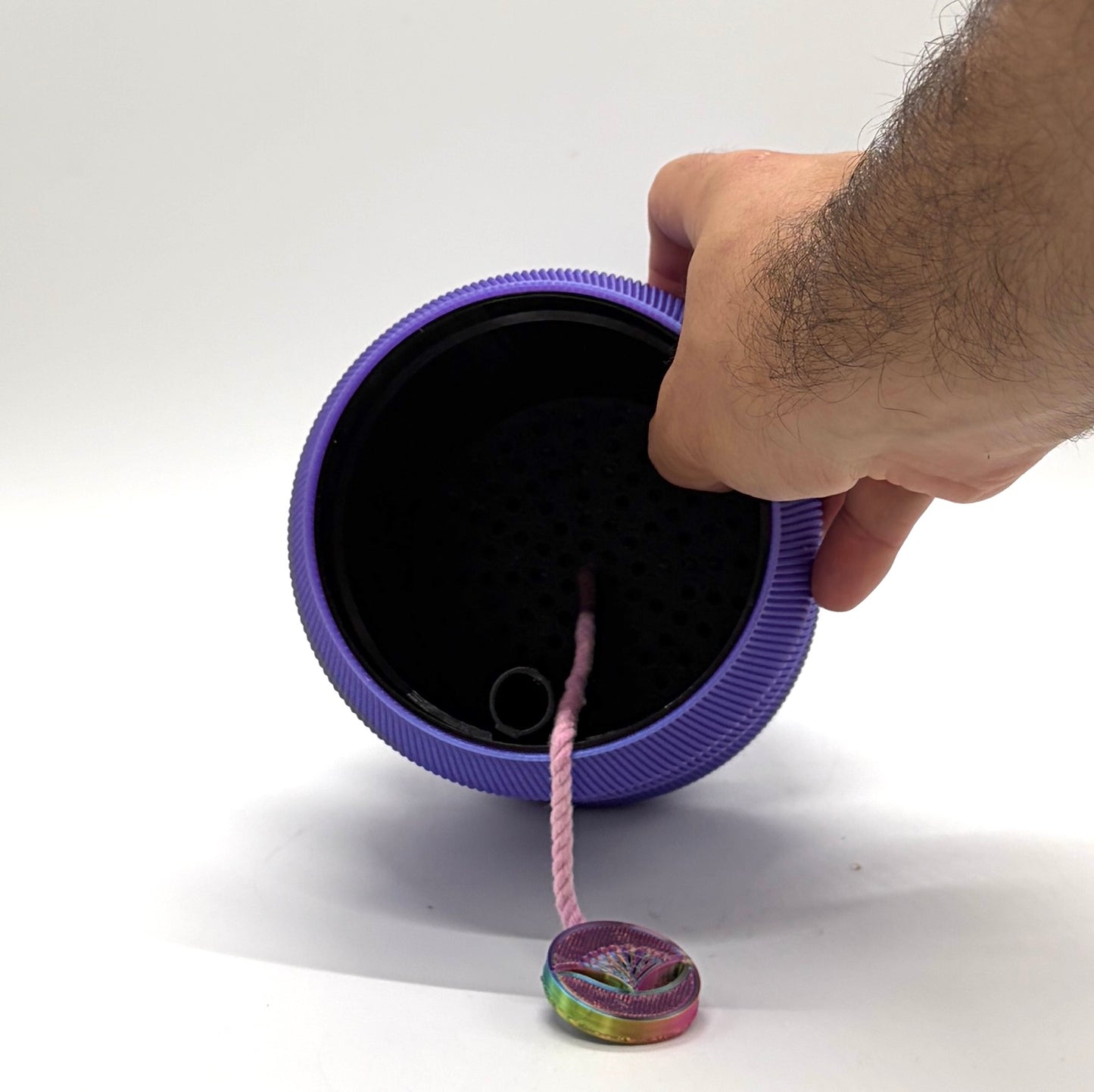 Pokara Self-watering Vase Sparkly Purple Medium