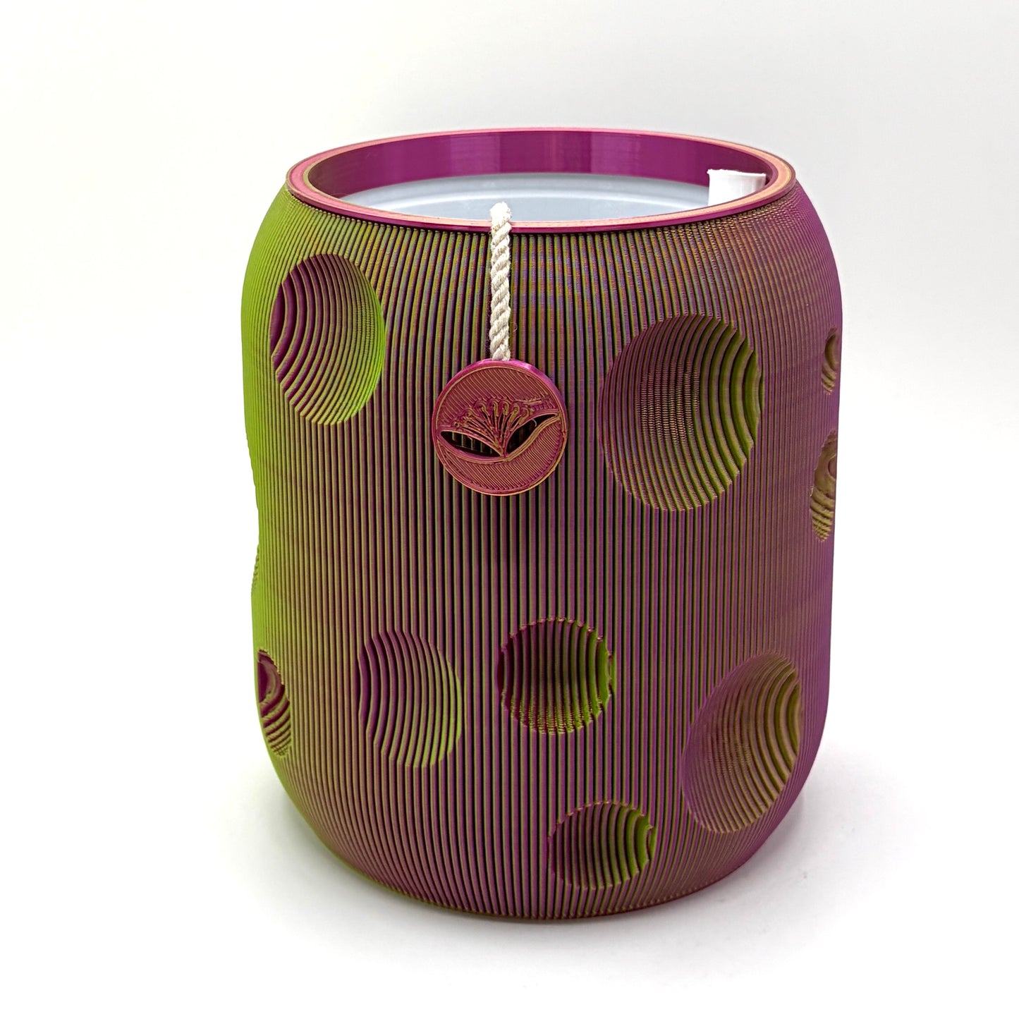 Poripo Self-Watering Vase Pink & Green Large