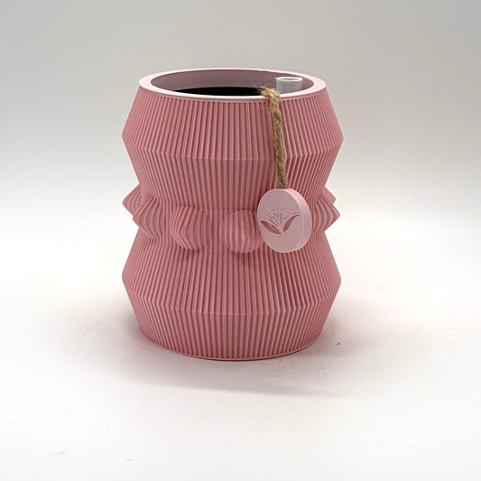 Yayo Self-Watering Vase Sparkly Pastel Pink Medium