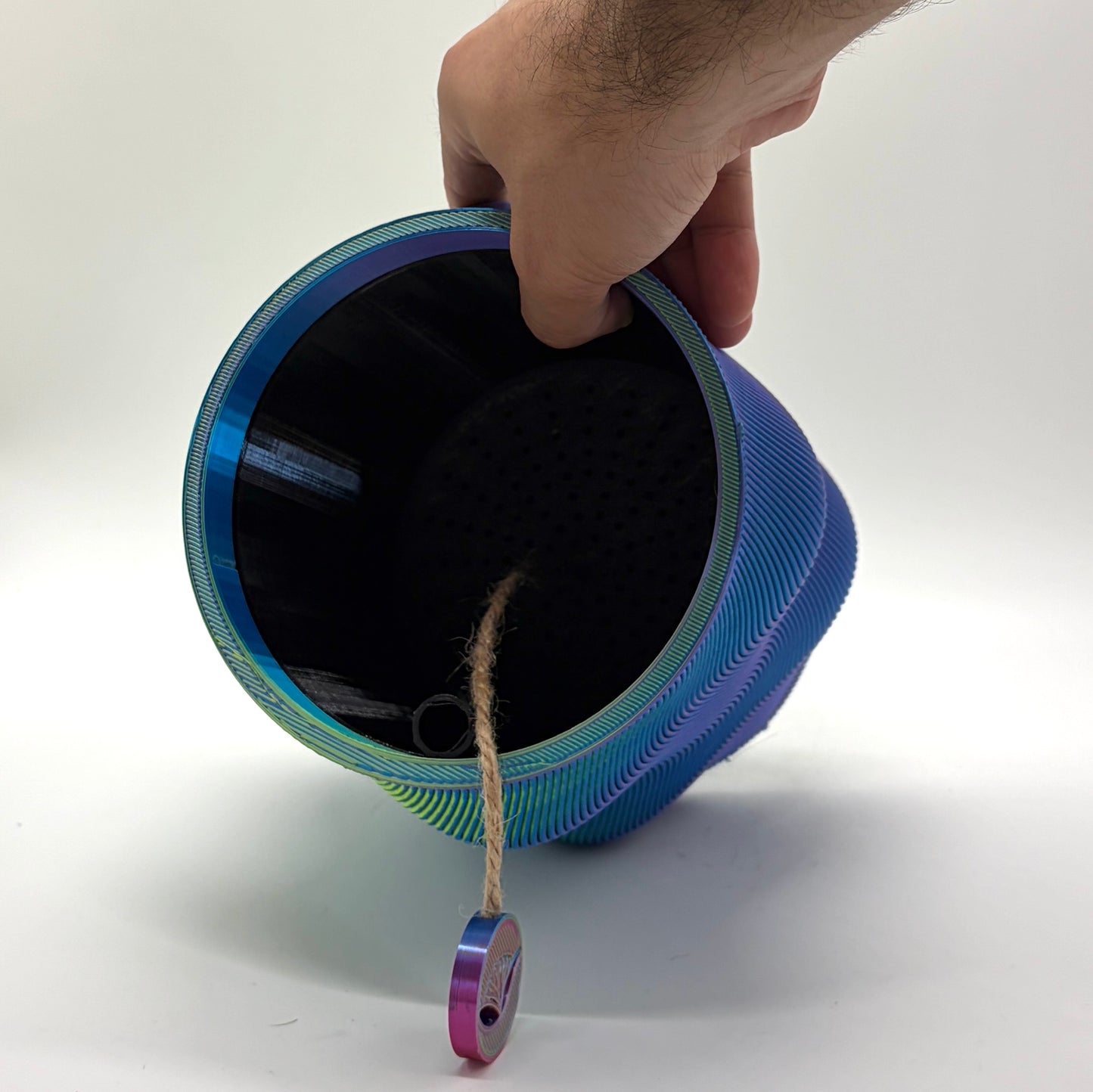 Kare Self-watering Vase Purple, green & blue