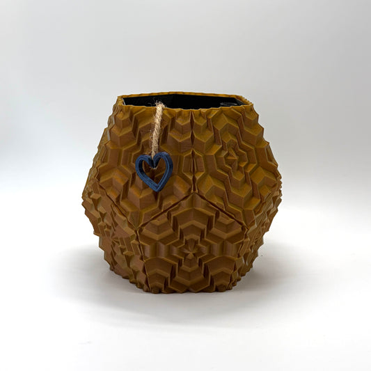 Noa Self-watering Vase Sparkly Gold Large