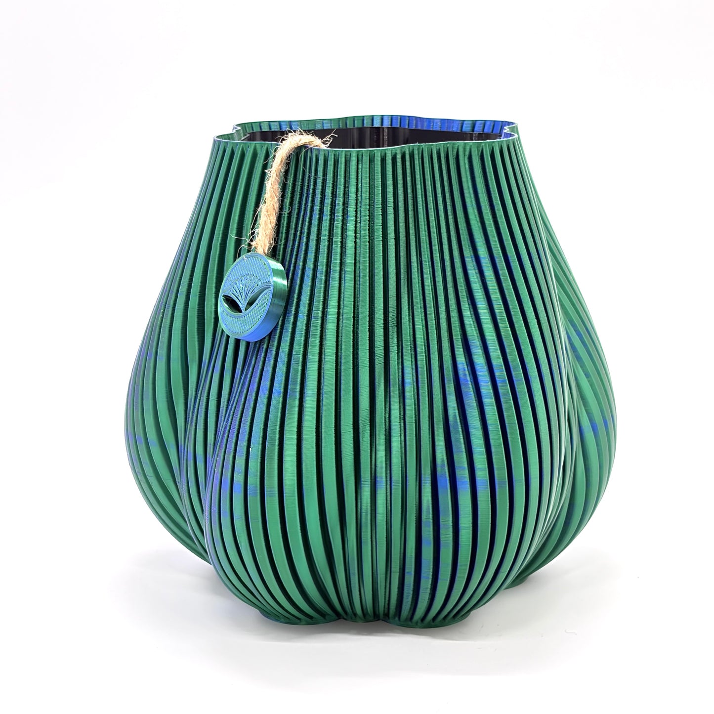 Wake Self-watering Vase Blue & Green Large