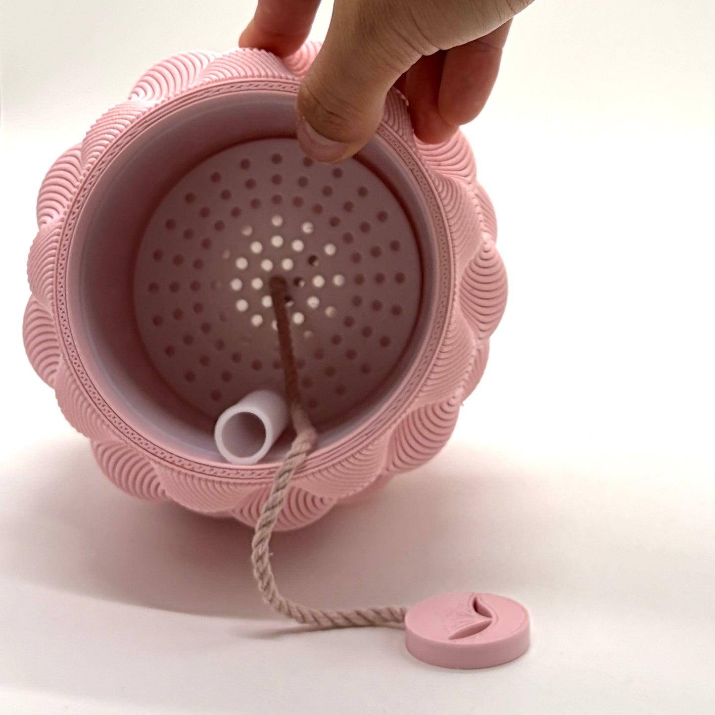 Watori Self-watering Vase Pastel Pink Medium