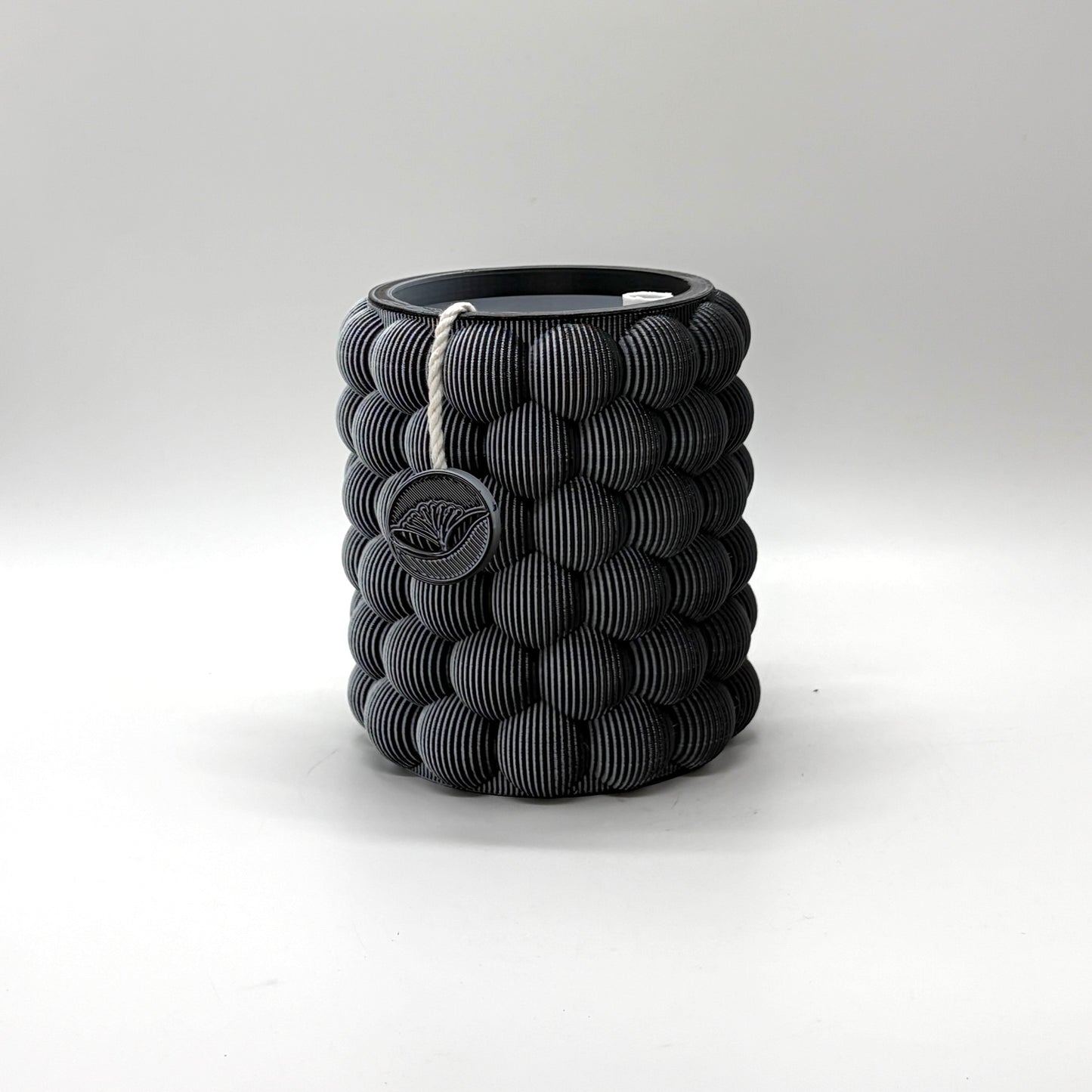 Pexeke Self-Watering Vase Black & White Medium