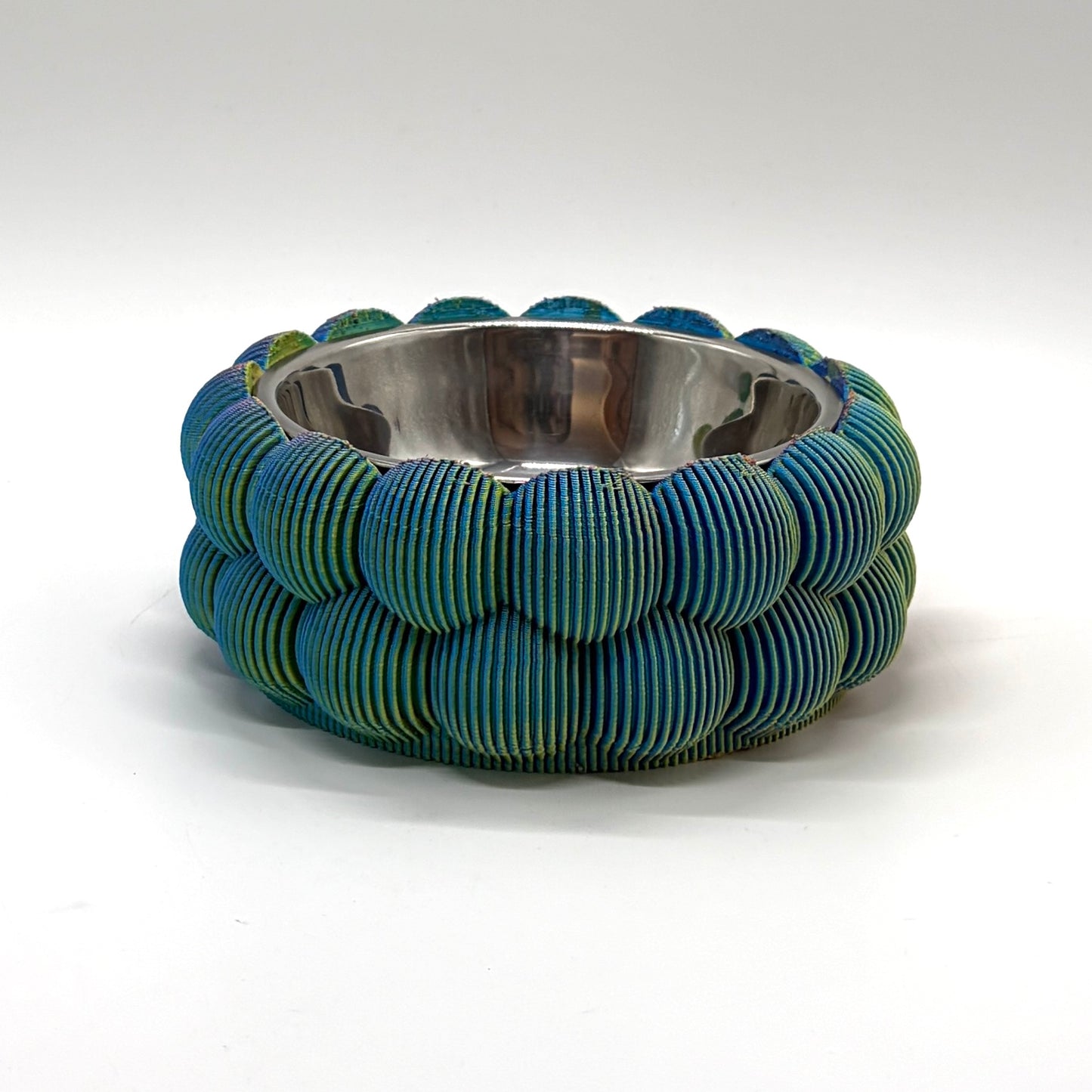 Pexeke Pet Bowl Vase Sparkly Blue, pink & yellow