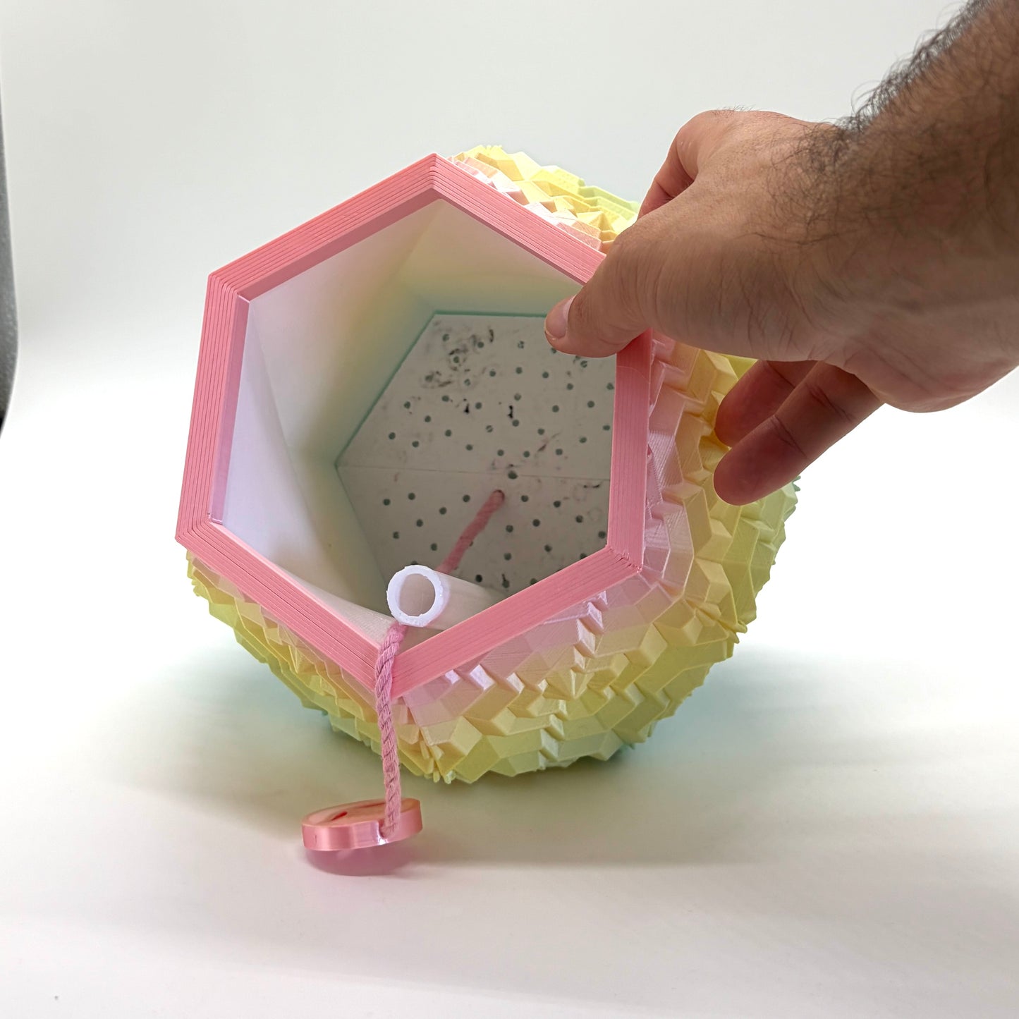 Noa Vase Rainbow (Blue, Yellow & Pink) Large