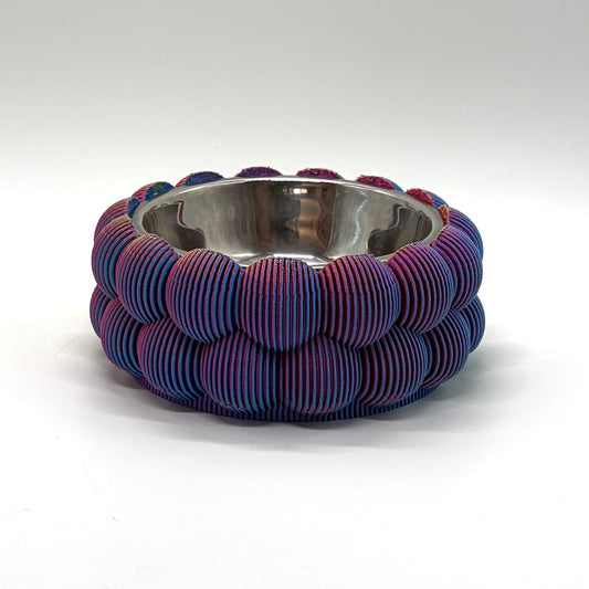 Pexeke Pet Bowl Vase Sparkly Blue, pink & yellow