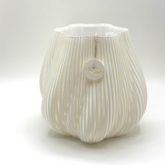 Wake Self-watering Vase Pearl White Large