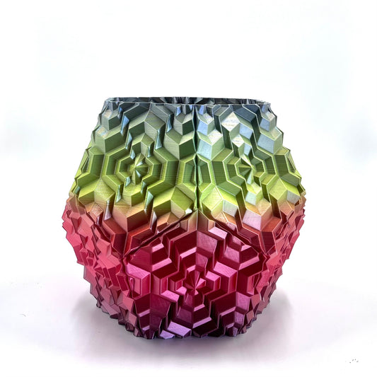 Noa Vase Rainbow (Red, Green & Blue)