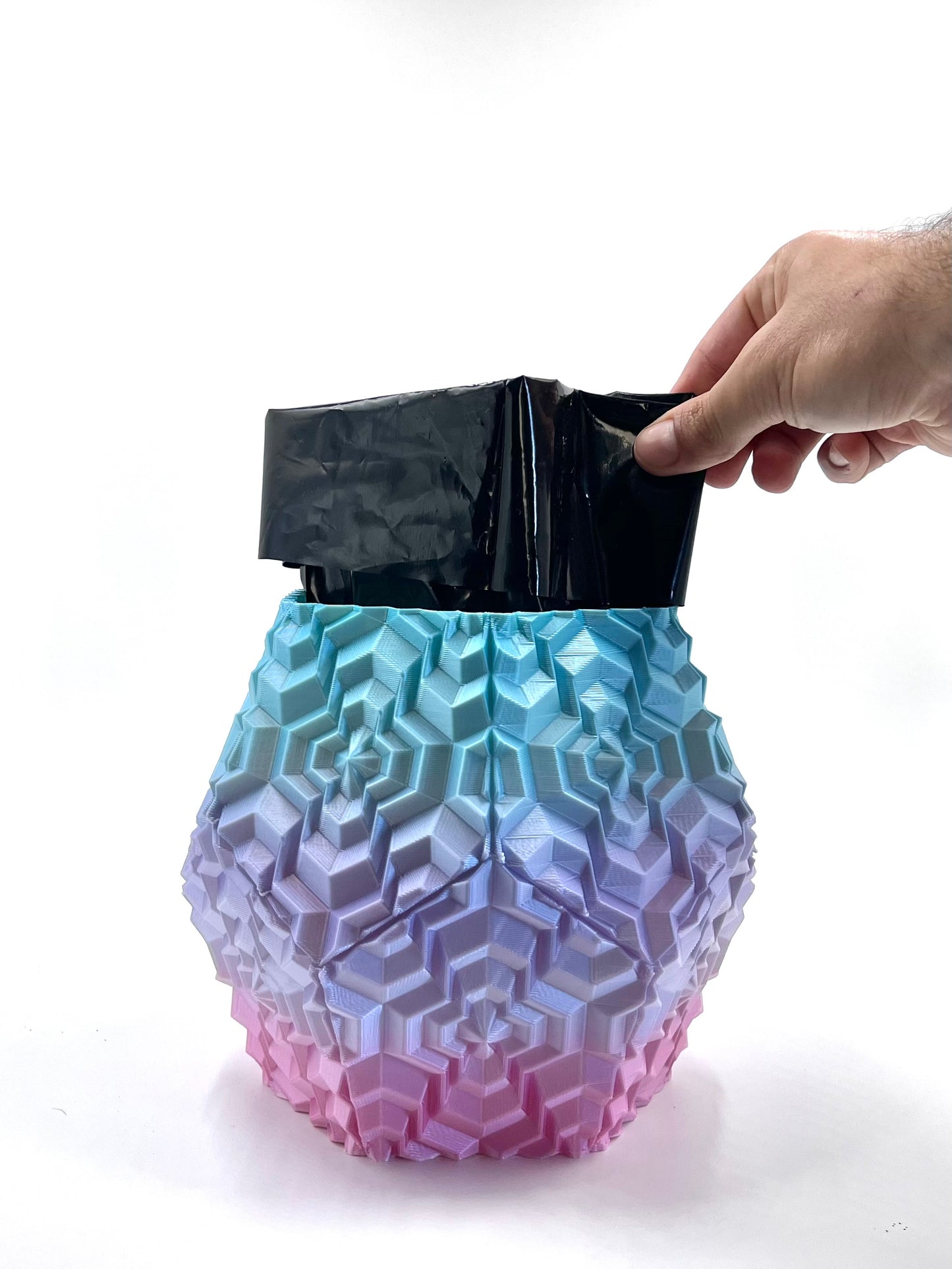 Noa Vase Rainbow (Blue, Purple & Pink)
