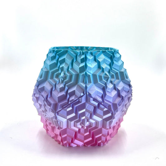 Noa Vase Rainbow (Blue, Purple & Pink)