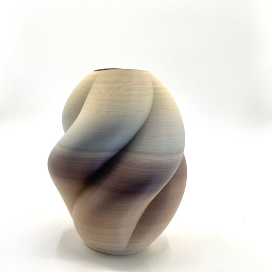 Wahari Vase Brown & Beige Gradient