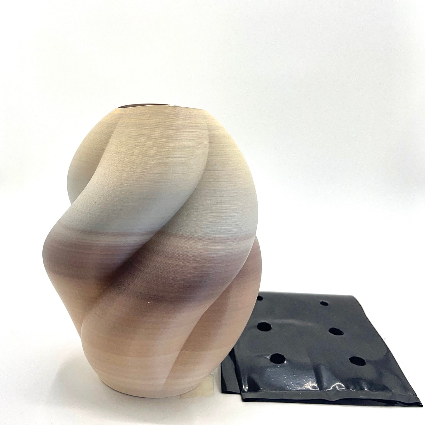 Wahari Vase Brown & Beige Gradient