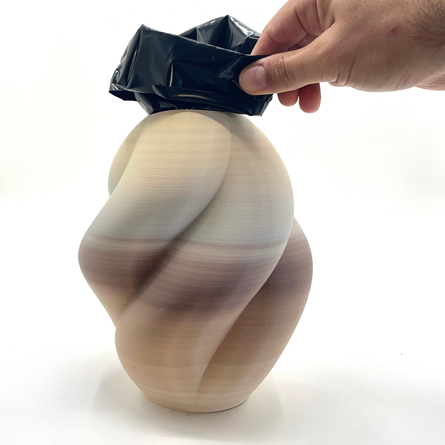 Wahari Vase Brown & Beige Gradient