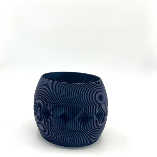 Yawe Vase Sparkly Dark Blue