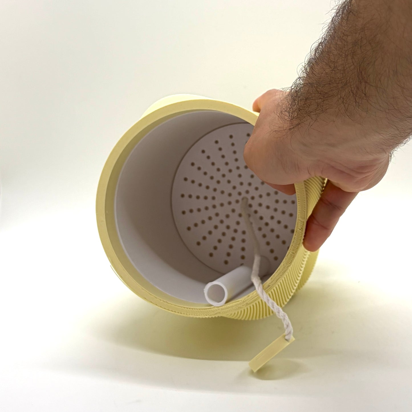 Kare Self-watering Vase Pastel Yellow Large