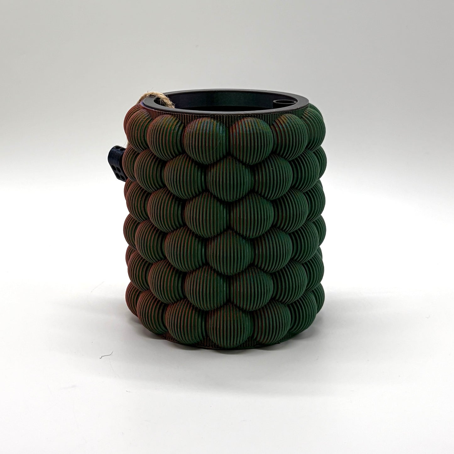 Pexeke Self-Watering Vase Copper, green & purple Medium