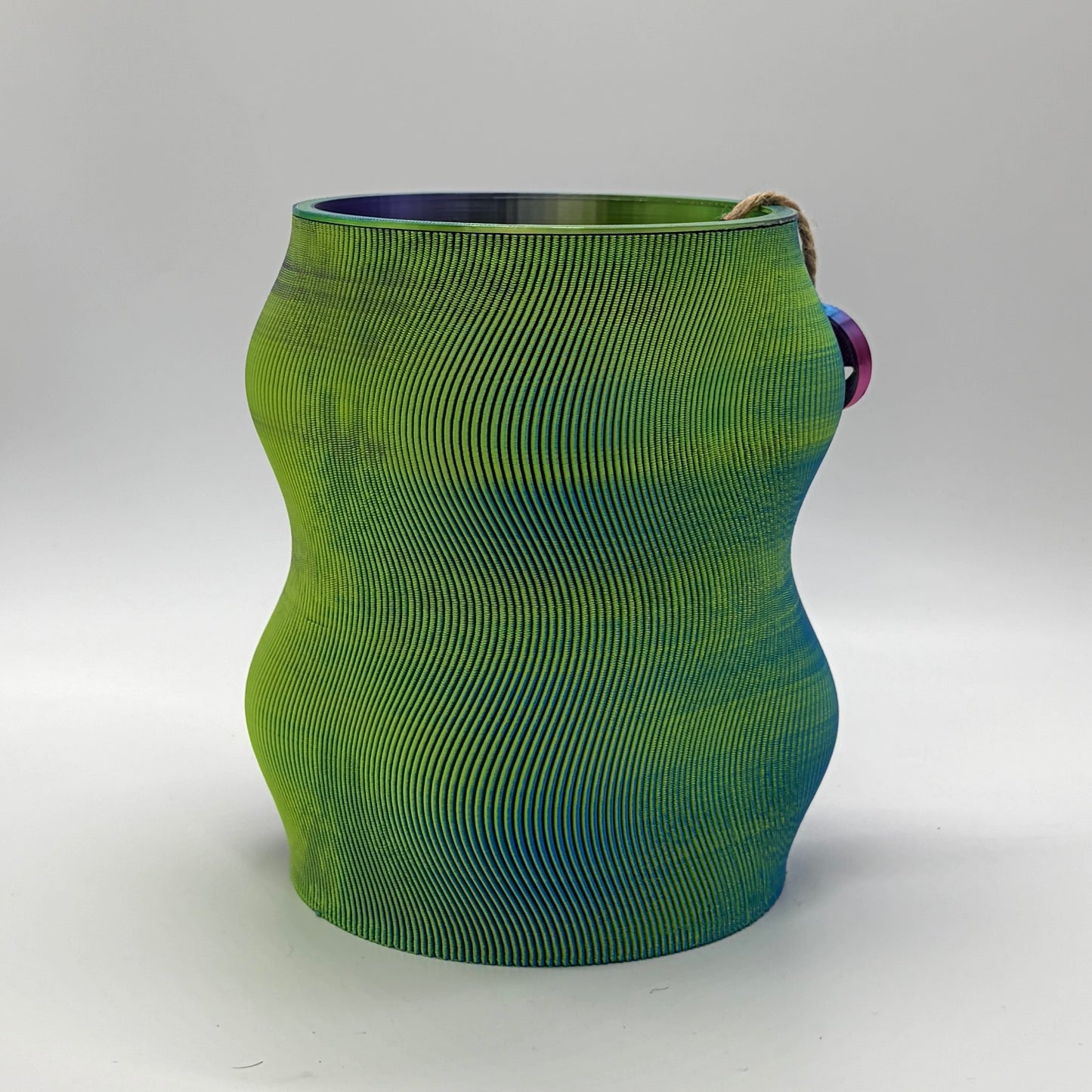 Kare Self-watering Vase Purple, green & blue