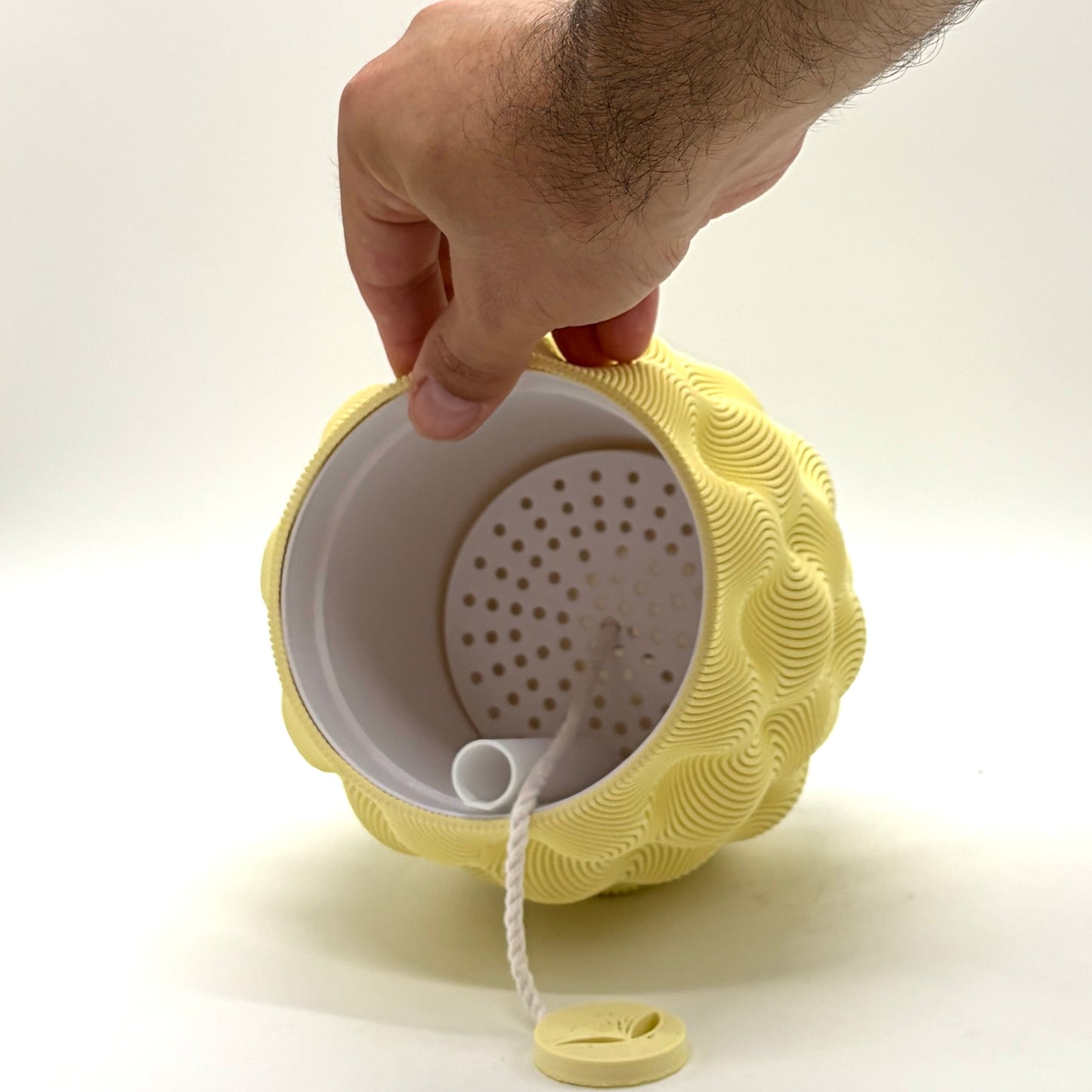 Watori Self-watering Vase Pastel Yellow Medium