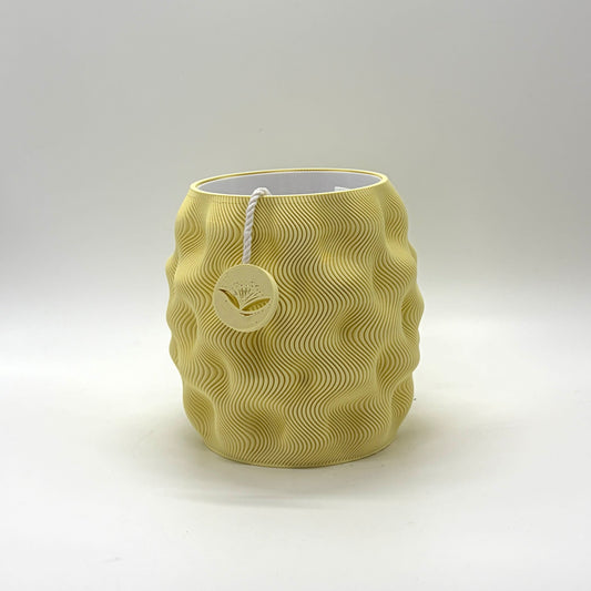Watori Self-watering Vase Pastel Yellow Medium