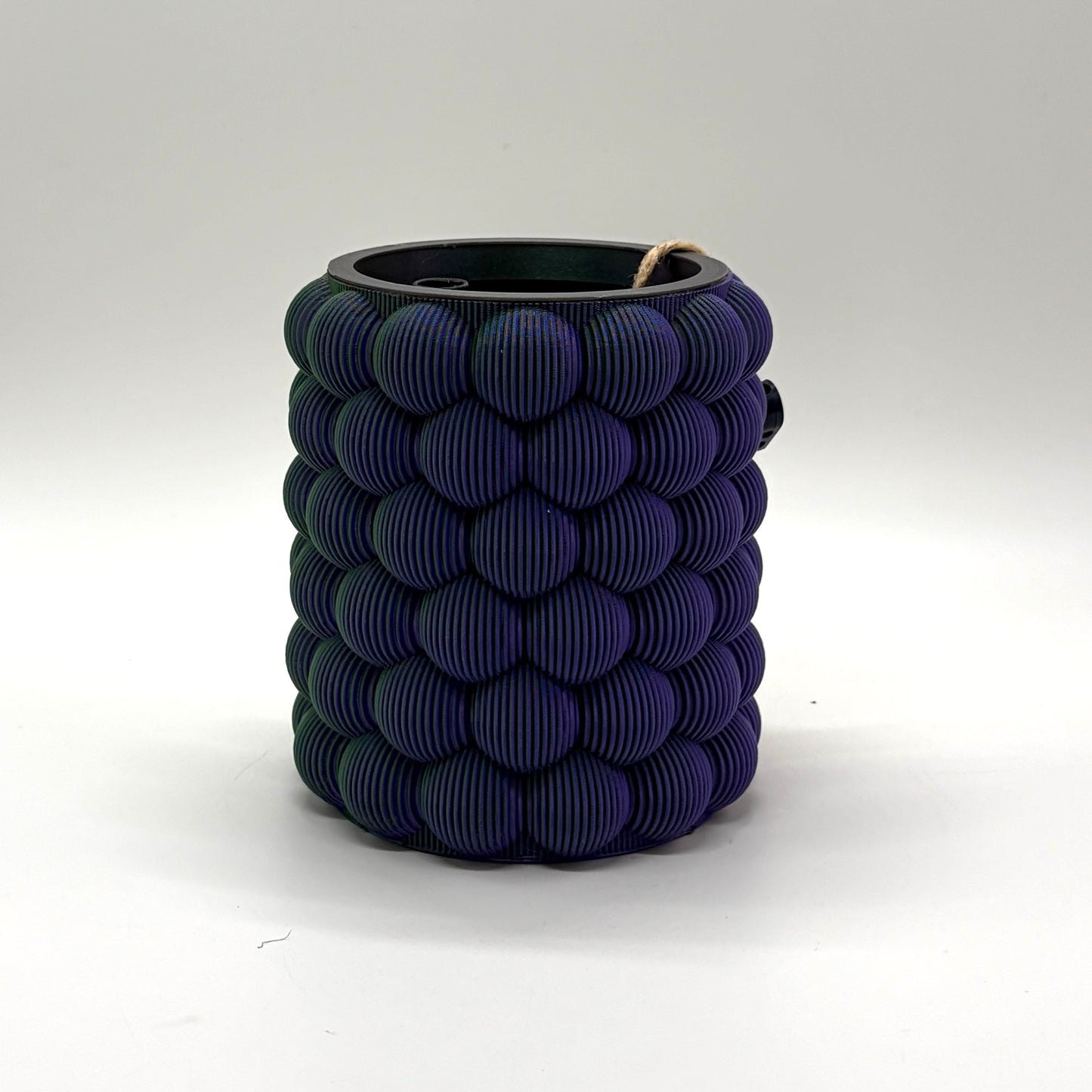 Pexeke Self-Watering Vase Copper, green & purple Medium