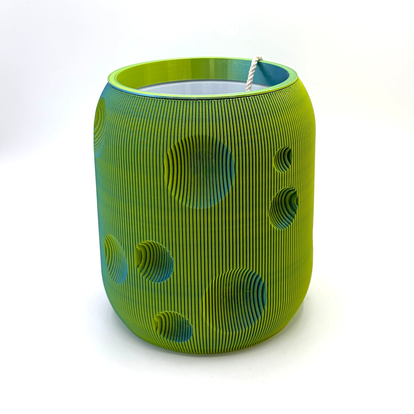 Poripo Self-Watering Vase Blue & Yellow Large