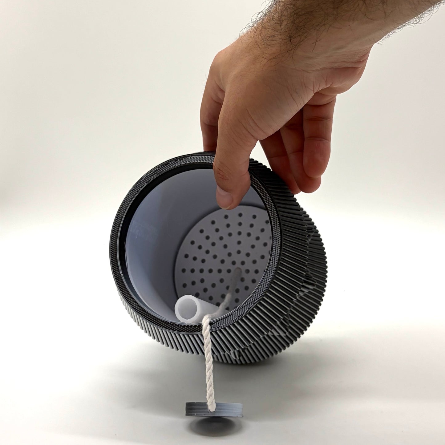 Yayo Self-Watering Vase Black & White Medium