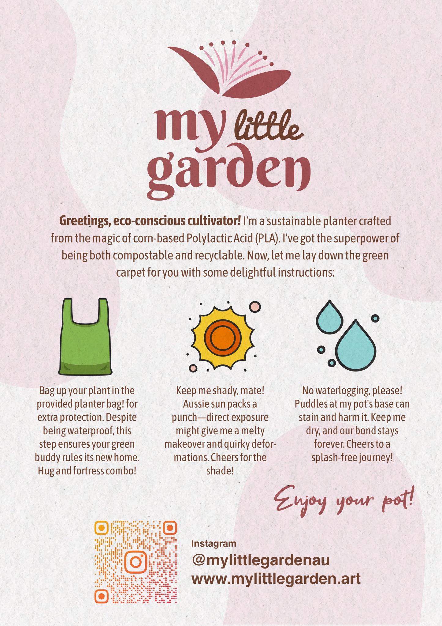 Ximynape Vase Pink & Blue Medium