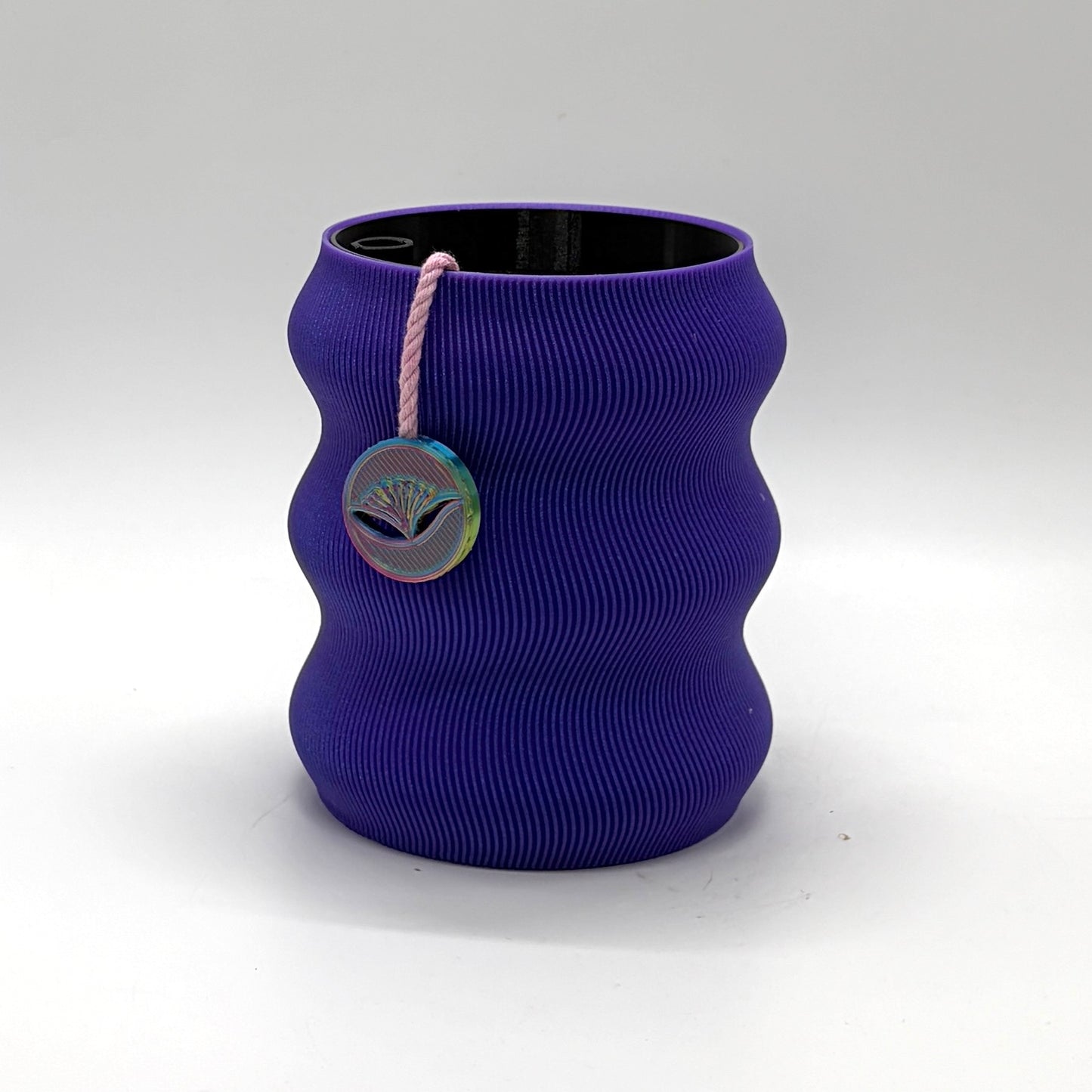 Pokara Self-watering Vase Sparkly Purple Medium